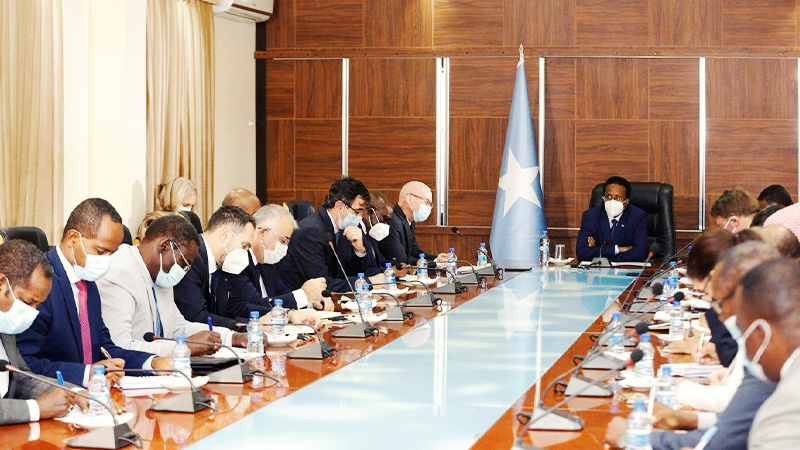 Somalia president and international community meeting Somaliguardian news Somalia
