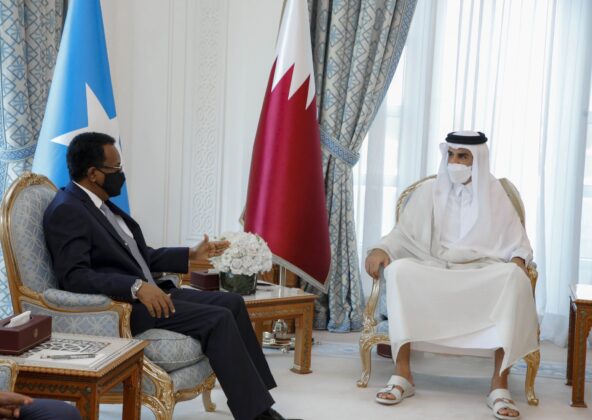 Meeting Between Somali President and Qatari emir in Doha