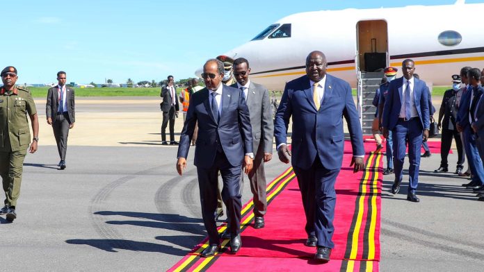 Somalia’s president arrives in Uganda ahead of conference on ATMIS peacekeepers Somalia