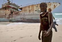 EU warship secures ship attacked by pirates off Somalia coast Somalia