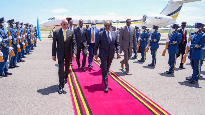 Somalia’s president visits Uganda as ATMIS exit draws near Somalia