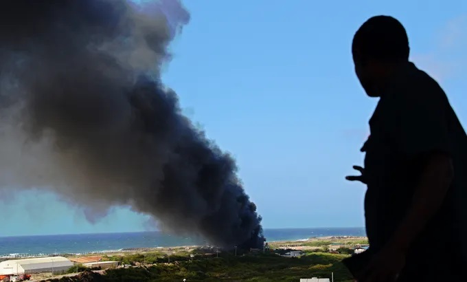 African Union military helicopter crashes at Mogadishu international airport  Mogadishu