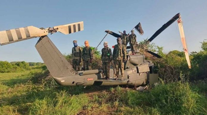 Al-Shabaab releases images of downed AU helicopter as militants tighten grip near Mogadishu Mogadishu
